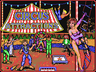 Circus title screen for Commodore 64